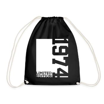 52ND BIRTHDAY LIMITED EDITION 1974 - Drawstring Bag - black - Front