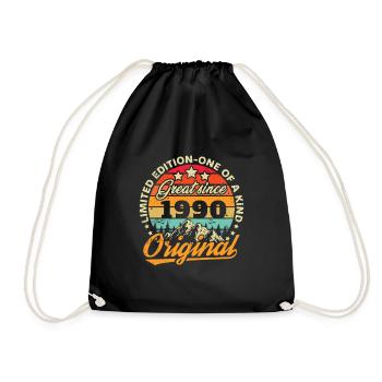 1990 ' s Vintage Original 1990 ' s cadeau d’anniversaire - Sac de sport léger - noir - Devant