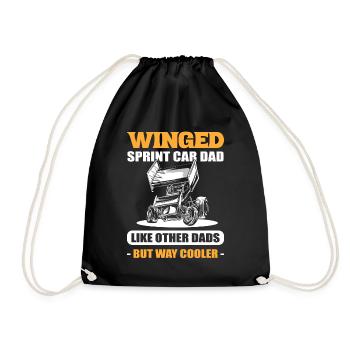 Winged Sprint Car Papa Sprint Car Racer - Sac de sport léger - noir - Devant