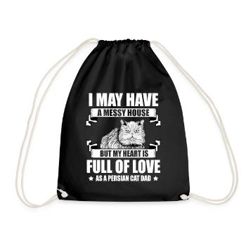 Chat persan Chat Amoureux Propriétaire de chat Persan Longhair C - Sac de sport léger - noir - Devant