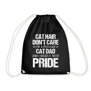 Chat persan Chat Amoureux Propriétaire de chat Persan Longhair C - Sac de sport léger - noir - Devant