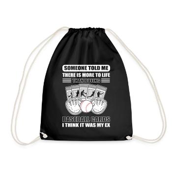 Someone Told Me There Is More Than Buying - Drawstring Bag - black - Front