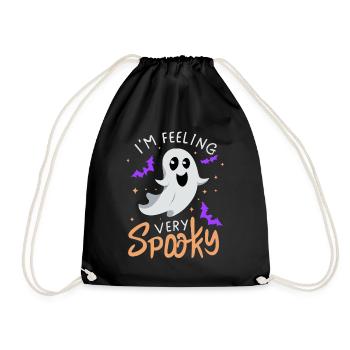 Ich fühle mich sehr gruselig Halloween - Turnbeutel - Schwarz - Vorne