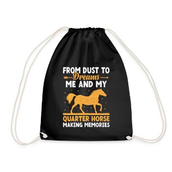 American Quarter Horse Equestrian Horse Lover Hors - Sac de sport léger - noir - Devant