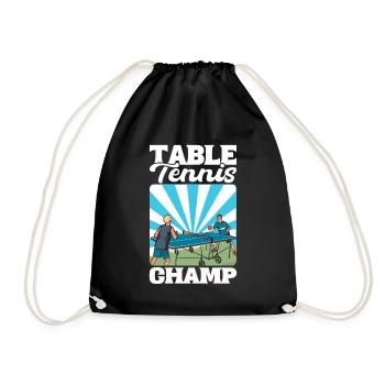 Table Tennis Champion Ping Pong - Sac de sport léger - noir - Devant