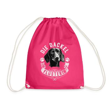 Die Dackel Flüsterin - Turnbeutel - Fuchsia - Vorne