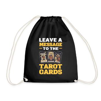 Lire des cartes de tarot Laissez un - Sac de sport léger - noir - Devant