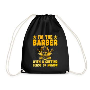 Friseur Friseur Hairapist Haarstyling Haare - Turnbeutel - Schwarz - Vorne