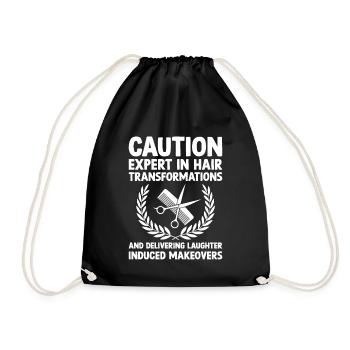 Coiffeur Coiffeur Coiffeur Coiffure Coiffure - Sac de sport léger - noir - Devant
