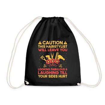 Coiffeur Coiffeur Coiffeur Coiffure Coiffure - Sac de sport léger - noir - Devant