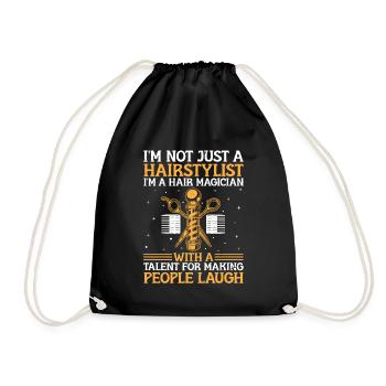 Coiffeur Coiffeur Coiffeur Coiffure Coiffure - Sac de sport léger - noir - Devant