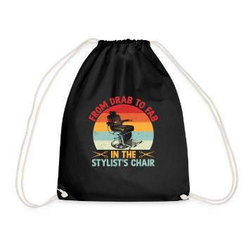 Coiffeur Coiffeur Coiffeur Coiffure Coiffure - Sac de sport léger - noir - Devant