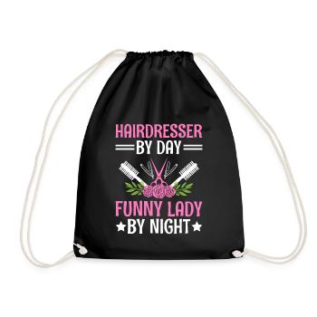 Coiffeur Coiffeur Coiffeur Coiffure Coiffure - Sac de sport léger - noir - Devant