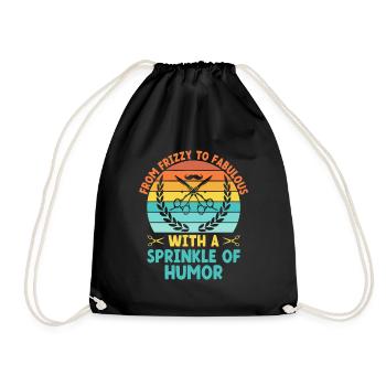 Coiffeur Coiffeur Coiffeur Coiffure Coiffure - Sac de sport léger - noir - Devant