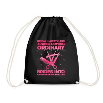 Coiffeur Coiffeur Coiffeur Coiffure Coiffure - Sac de sport léger - noir - Devant