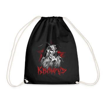 KRAMPUS NIKOLAUS KRAMPUSTAG NIKOLO PERCHTEN - Turnbeutel - Schwarz - Vorne