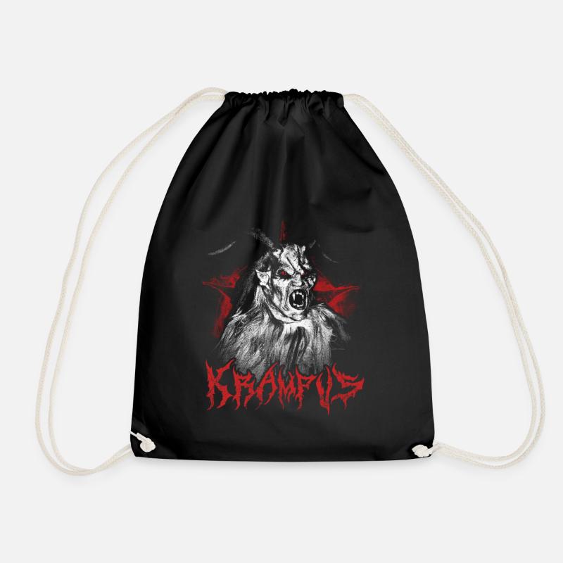 KRAMPUS NIKOLAUS KRAMPUSTAG NIKOLO PERCHTEN - Turnbeutel - Schwarz