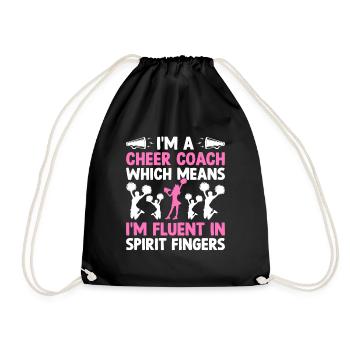 Cheerleading Coach Cheer Coach Cheerleader Cheer T - Turnbeutel - Schwarz - Vorne