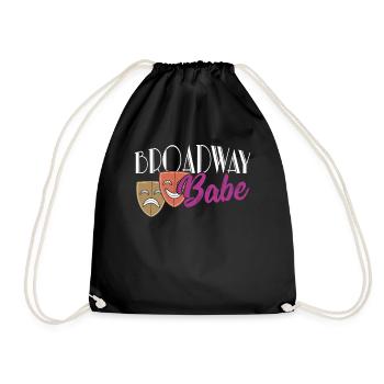 Broadway Babe Broadway Musical-Liebhaber - Turnbeutel - Schwarz - Vorne