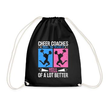 Cheerleading Coach Cheer Coach Cheerleader Cheer T - Turnbeutel - Schwarz - Vorne
