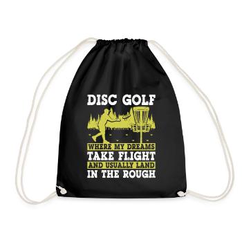 Disc Golf Player Disc Golfer Frisbee Player Par Pu - Sac de sport léger - noir - Devant