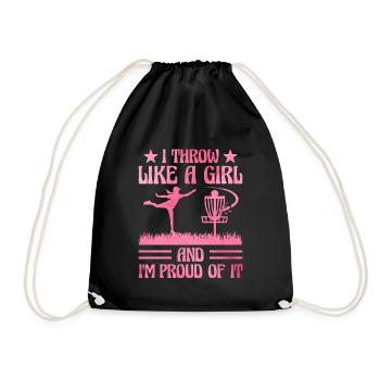 Disc Golf Player Disc Golfer Frisbee Player Par Pu - Sac de sport léger - noir - Devant