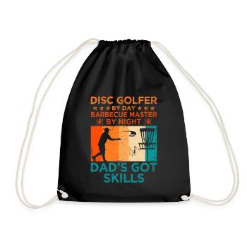 Disc Golf Player Disc Golfer Frisbee Player Par Pu - Sac de sport léger - noir - Devant