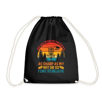 Disc Golf Player Disc Golfer Frisbee Player Par Pu - Sac de sport léger - noir - Devant