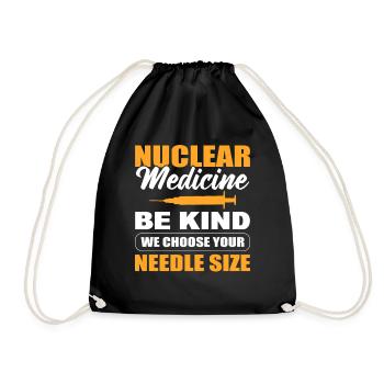 Médecine nucléaire Soyez gentil Nous choisissons votre taille d’aiguille - Sac de sport léger - noir - Devant