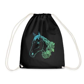 Majestic Horse - Le cœur d’un cavalier - Sac de sport léger - noir - Devant
