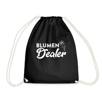 Blumen Dealer - Für Blumenliebhaber & Floristen - Turnbeutel - Schwarz - Vorne