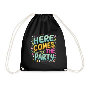 Voici l’enterrement de vie de jeune fille - Sac de sport léger - noir - Devant