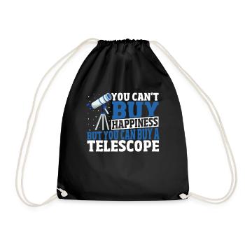 Le bonheur de l’astronomie ne s’achète pas, mais c’est possible - Sac de sport léger - noir - Devant