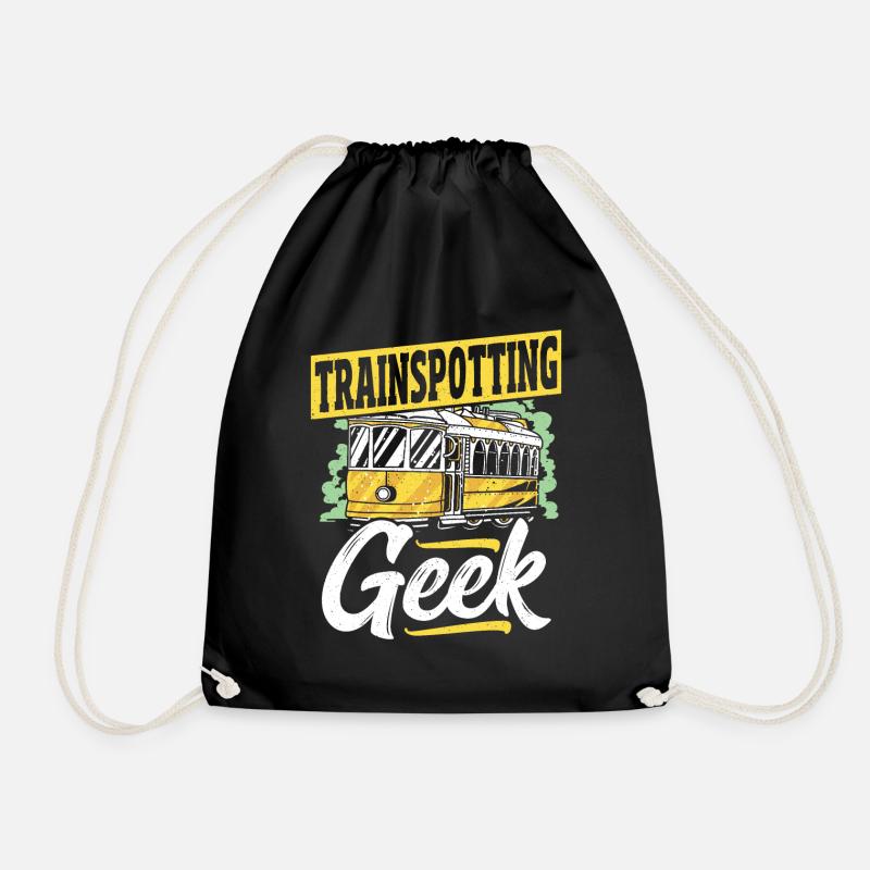 Trainspotting Geek Trainspotter Train Spotting - Turnbeutel - Schwarz