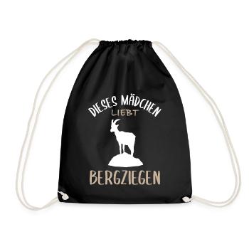 Mädchen und Bergziegen - Eine Liebe - Turnbeutel - Schwarz - Vorne