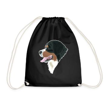 Berner Sennenhund-Eleganz - Turnbeutel - Schwarz - Vorne