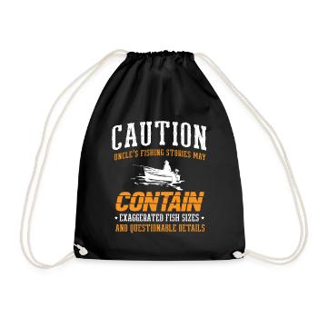 Pêche Oncle Pêcheur Oncles Drôle Poisson Parfait - Sac de sport léger - noir - Devant