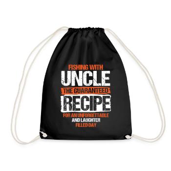 Pêche Oncle Pêcheur Oncles Drôle Poisson Parfait - Sac de sport léger - noir - Devant