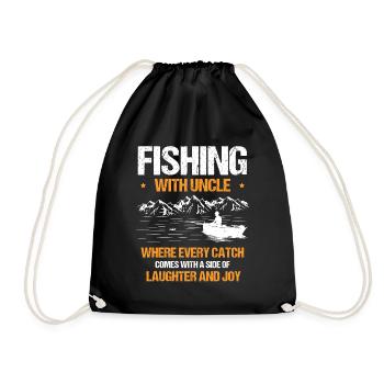 Pêche Oncle Pêcheur Oncles Drôle Poisson Parfait - Sac de sport léger - noir - Devant