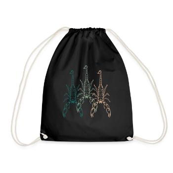 Trois Scorpions Trio exotisme cadeau - Sac de sport léger - noir - Devant
