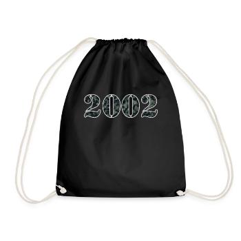 Military Design 2002 Birth Year Gift - Drawstring Bag - black - Front
