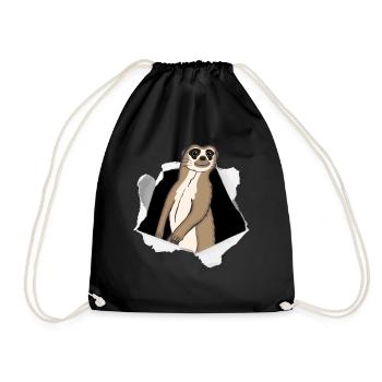 Paresseux épidémie carton cadeau mignon - Sac de sport léger - noir - Devant