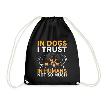 Dog Trainer Dog Training Training Dogs Pet Care Pr - Drawstring Bag - black - Front
