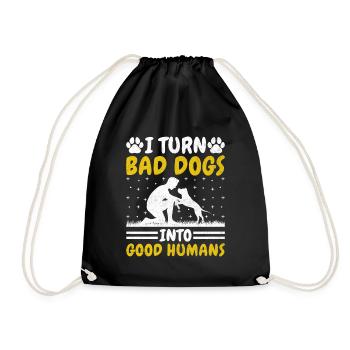Dog Trainer Dog Training Training Dogs Pet Care Pr - Drawstring Bag - black - Front