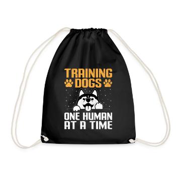 Dog Trainer Dog Training Training Dogs Pet Care Pr - Drawstring Bag - black - Front
