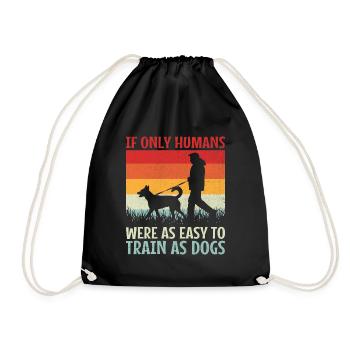 Dog Trainer Dog Training Training Dogs Pet Care Pr - Drawstring Bag - black - Front