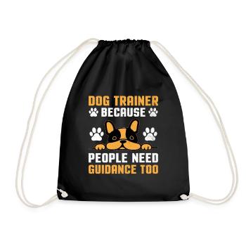 Dresseur de chiens Dressage de chiens Dressage de chiens Soins aux animaux de compagnie Pr - Sac de sport léger - noir - Devant