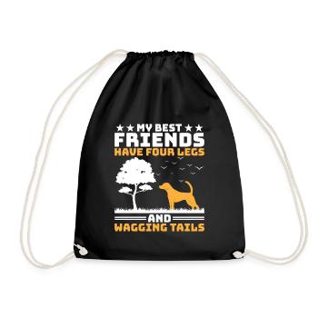 Dog Trainer Dog Training Training Dogs Pet Care Pr - Drawstring Bag - black - Front
