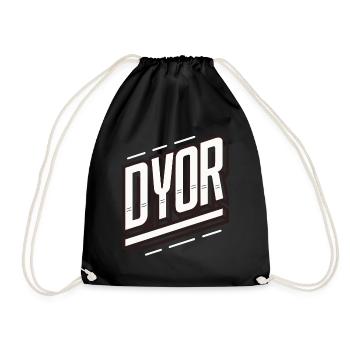 DYOR Do Your Own Research - Drawstring Bag - black - Front