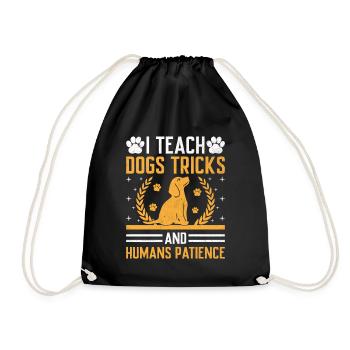 Dog Trainer Dog Training Training Dogs Pet Care Pr - Drawstring Bag - black - Front